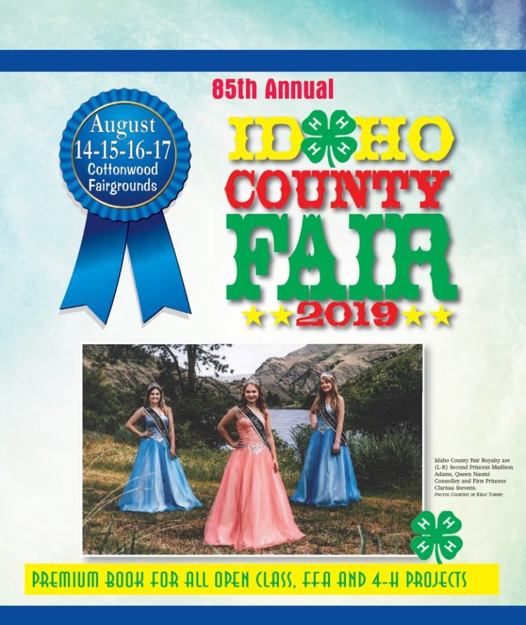 2019 Idaho County Fair Premium Book Idaho County Fair