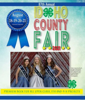 2021 Idaho County Fair Premium Book Cover